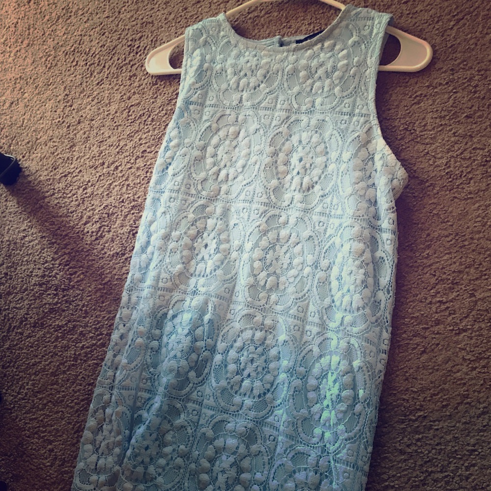 Baby blue spring shift dress